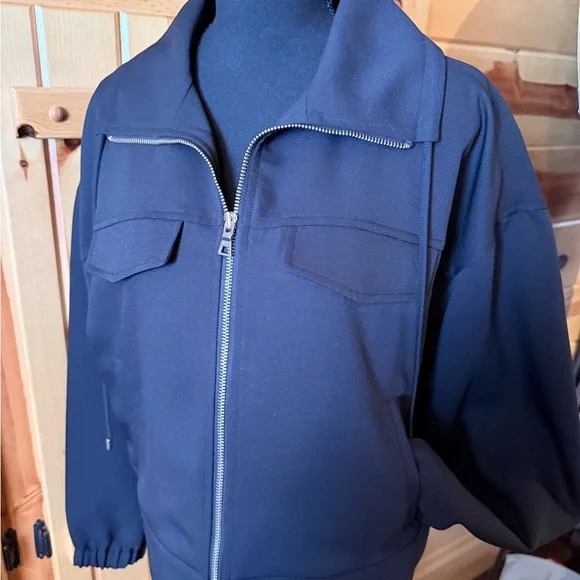 Women black Zip-Up Jacket by Nine West - Picture 1 of 5